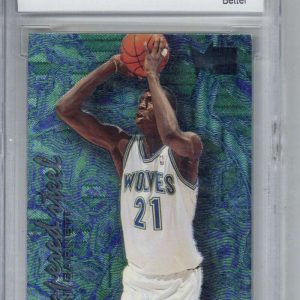 Kevin Garnett 1995-96 Metal Rookie Card Tempered Steel #4 BCCG 9