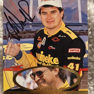 Joe Nemechek signed Trading Card Autographed Nascar
