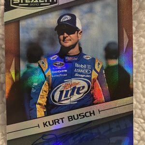 Signed Trading Card Kurt Busch Nascar Racing Autographed