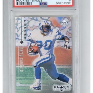1998 Upper Deck Black Diamond Rookies 28 Barry Sanders Rookies-Single PSA 9