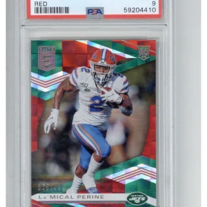 2020 Panini Donruss Elite 150 La'Mical Perine Red PSA 9