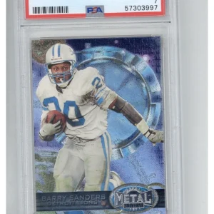 1997 Metal Universe 162 Barry Sanders PSA 7