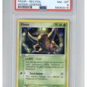 2004 Pokemon EX Hidden Legends 13 Pinsir-Reverse Foil PSA 8