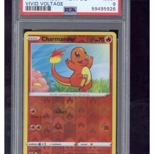 2020 Pokemon Sword & Shield Vivid Voltage 023 Charmander-Reverse Foil PSA 9