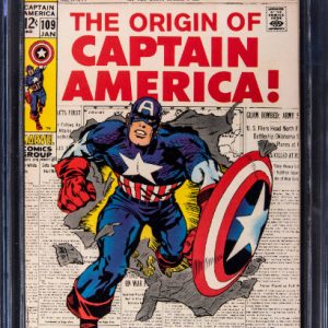 1969 Marvel Captain America #109 CGC 9.2