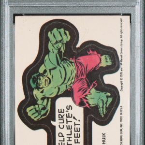 1976 Marvel Super Heroes Stickers the Hulk PSA 5