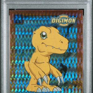 1999 Upper Deck Digimon 11 Agumon Foil PSA 7