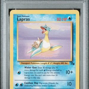 1999 POKEMON FOSSIL 25 LAPRAS PSA 9