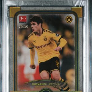 2019 TOPPS MUSEUM COLLECTION BUNDESLIGA 38 GIOVANNI REYNA GOLD PSA 8