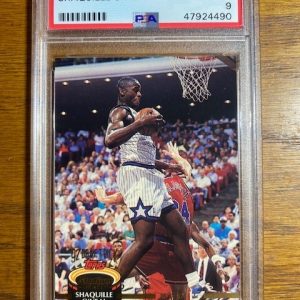 1992 Stadium Club Shaquille O'Neal PSA 9