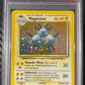 PSA 6 EX-MT Magneton HOLO Pokemon Base Set WOTC 1999 #6