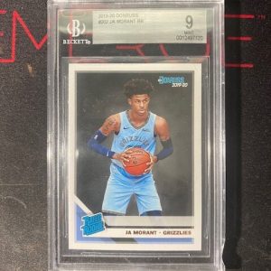 2019-20 Donruss Rated Rookie 202 Ja Morant BGS 9