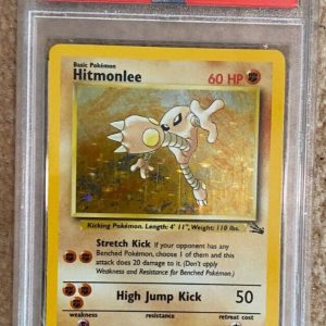 1999 Pokemon Fossil Hitmonlee Holo PSA 7