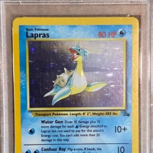 1999 POKEMON FOSSIL #10 LAPRAS-HOLO PSA 7