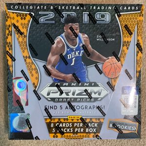 2019 Panini Prizm DP Basketball Factory Sealed Hobby Box 5 Autos!
