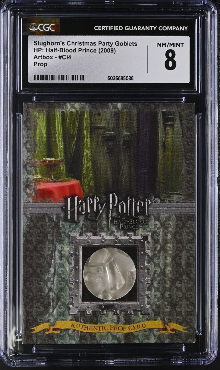 2009 Artbox Harry Potter Slughorn's Christmas Party Goblets Ci4 Prop /108 CGC 8