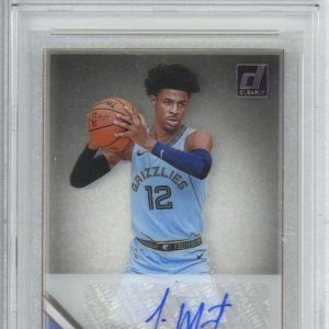 2019 Clearly Donruss CAJAM Ja Morant Rated Rookie Auto Holo Gold /10 PSA 9