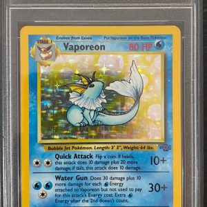 1999 Pokemon Jungle Holo Vaporeon #12 PSA 7 NRMT