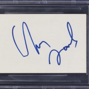 Chris Farley Signed 3x5 Index Card SNL Beckett BAS Encapsulated