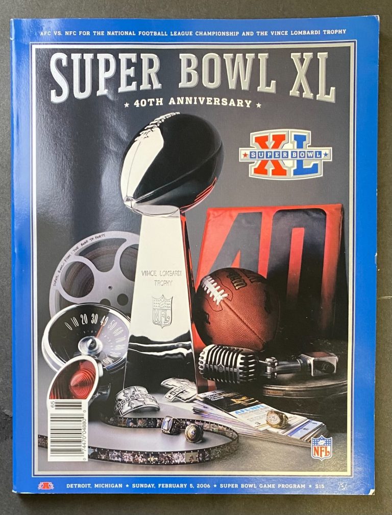 2006 SUPER BOWL XL STEELERS SEAHAWKS OFFICIAL PROGRAM COLLECTIBLE MEMORABILIA