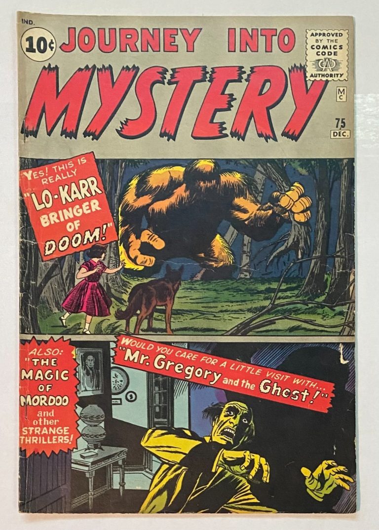 JOURNEY INTO MYSTERY #75 1961 SOLID STURDY GD+ LO-KARR KIRBY, DITKO MORE