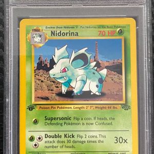 1999 Pokemon Jungle 1st Edition Nidorina 40 PSA 9