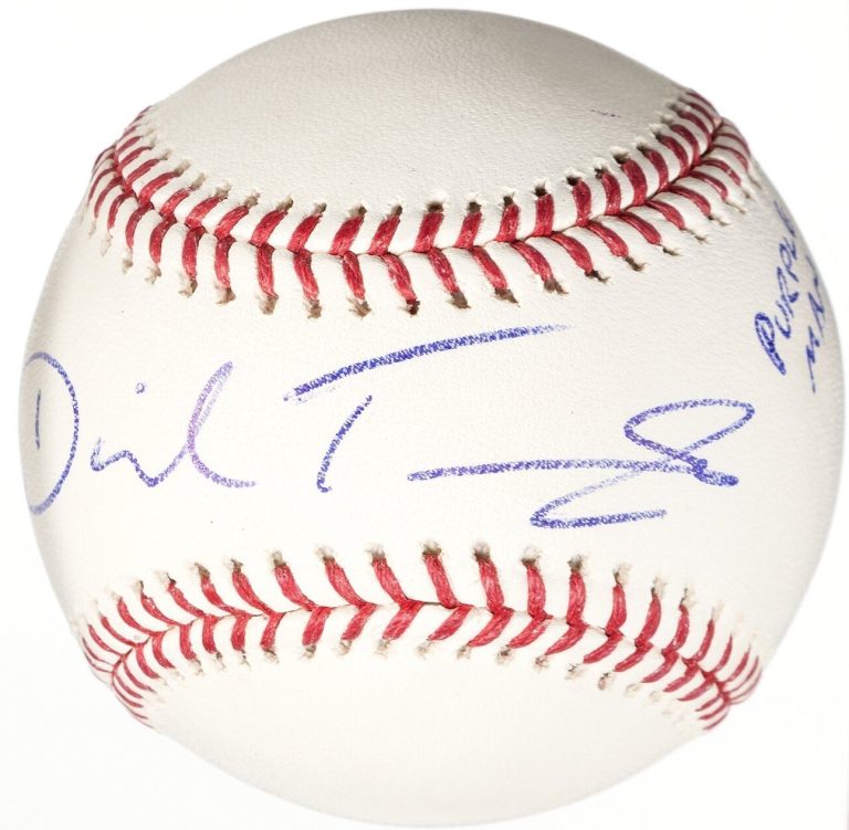 David Tennant Signed OML Baseball Purple Man Marvel JSA