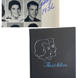 Pete Rose Signed 1956 Freshman High School Yearbook Western Hills Rookie JSA COA