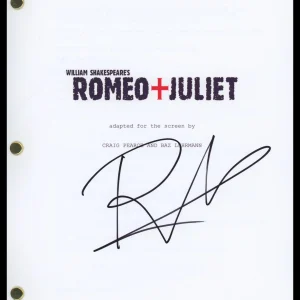 Baz Luhrmann "Romeo + Juliet" Director AUTOGRAPH Signed Script Screenplay ACOA