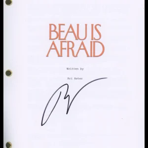 Ari Aster "Beau Is Afraid" AUTOGRAPH Signed Full Complete Script Screenplay ACOA
