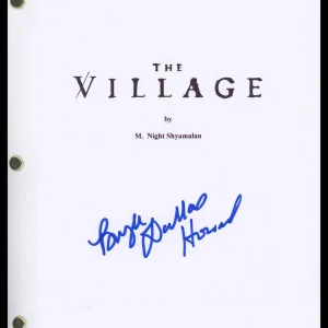Bryce Dallas Howard "The Village" AUTOGRAPH Signed Full Script Screenplay ACOA