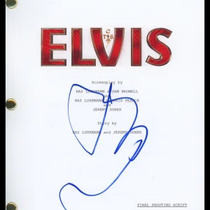 Baz Luhrmann "Elvis" Director AUTOGRAPH Signed Complete Script Screenplay B ACOA