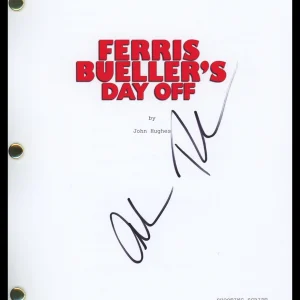 Alan Ruck "Ferris Bueller's Day Off" AUTOGRAPH Signed Script Screenplay ACOA