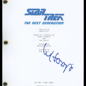 Whoopi Goldberg "Star Trek: TNG" AUTOGRAPH Signed 'The Child' Full Script B ACOA