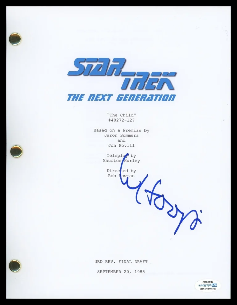 WHOOPI GOLDBERG “STAR TREK: TNG” AUTOGRAPH SIGNED ‘THE CHILD’ FULL SCRIPT B ACOA COLLECTIBLE MEMORABILIA