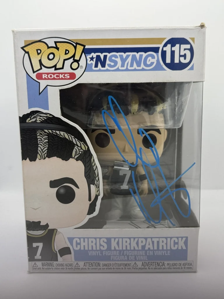 Chris Kirkpatrick *NSYNC Autograph SIGNED Rocks 115 Funko Pop Vinyl Figure ACOA
