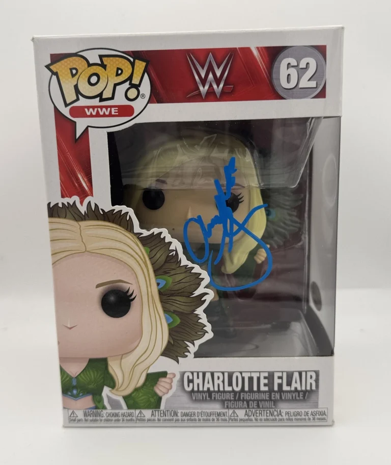 Charlotte Flair AUTOGRAPH Signed WWE Wrestling 62 Funko Pop Vinyl Figure C ACOA