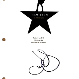 Leslie Odom Jr "Hamilton" Signed Autograph Broadway Musical Script Libretto ACOA