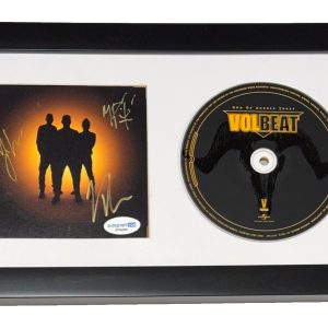 VOLBEAT Signed Autograph God Of Angels Trust CD Framed Michael Poulsen Band ACOA