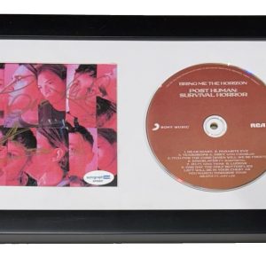 BRING ME THE HORIZON Signed Autograph POST HUMAN SURVIVAL HORROR CD FRAMED ACOA