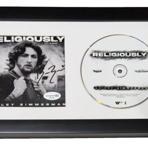 Bailey Zimmerman Signed Autograph Religiously CD Framed Matted Display ACOA COA