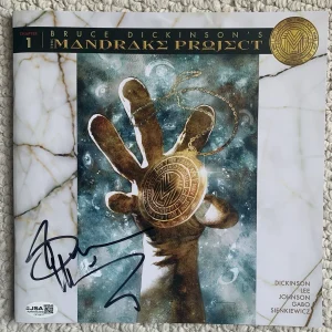 BRUCE DICKINSON HAND SIGNED MANDRAKE PROJECT COMIC BOOK+JSA          IRON MAIDEN