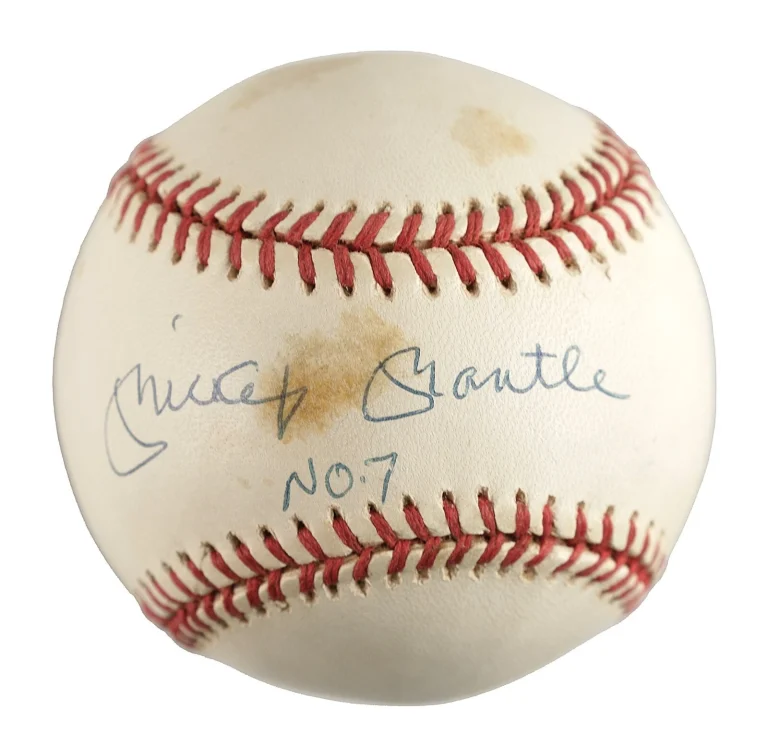 Mickey Mantle Signed OAL Baseball No 7 Yankees HOF UDA Upper Deck JSA LOA