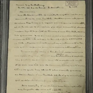 Albert Schweitzer Signed Handwritten 1954 Letter Hospital Content PSA PSA/DNA