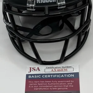 Warrick Dunn Signed Autographed Custom Atlanta Falcons Mini Helmet JSA COA