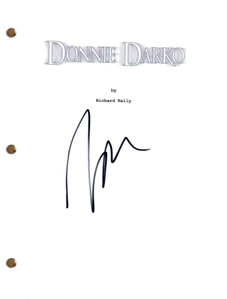 Jena Malone Signed Autograph Donnie Darko Movie Script Full Screenplay COA