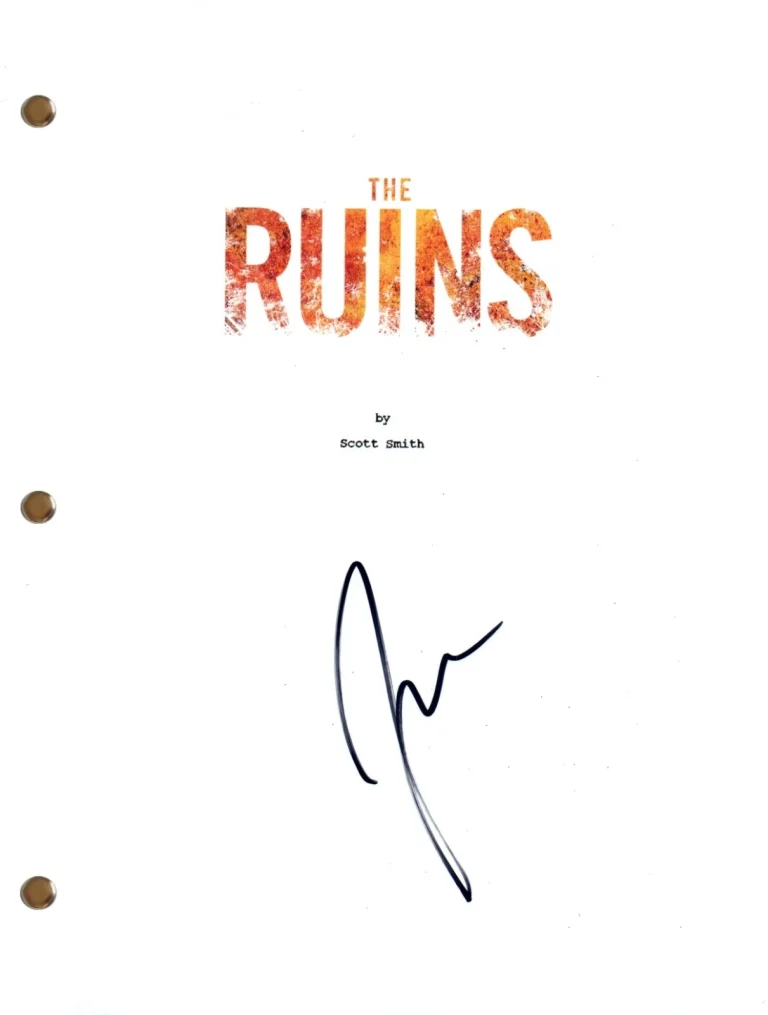 Jena Malone Signed Autograph The Ruins Movie Script Full Screenplay Horror COA