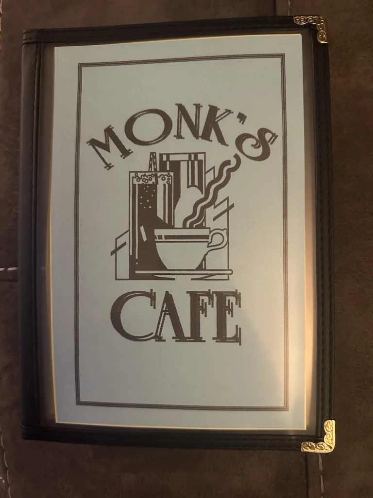 Seinfeld Tv Show Prop Monks Cafe Restaurant Replica Menu Reproduction Jerry