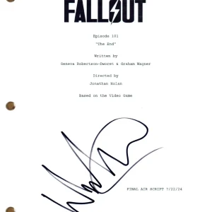 Walton Goggins "Fallout" Signed Autograph Full Pilot Script TV Screenplay COA