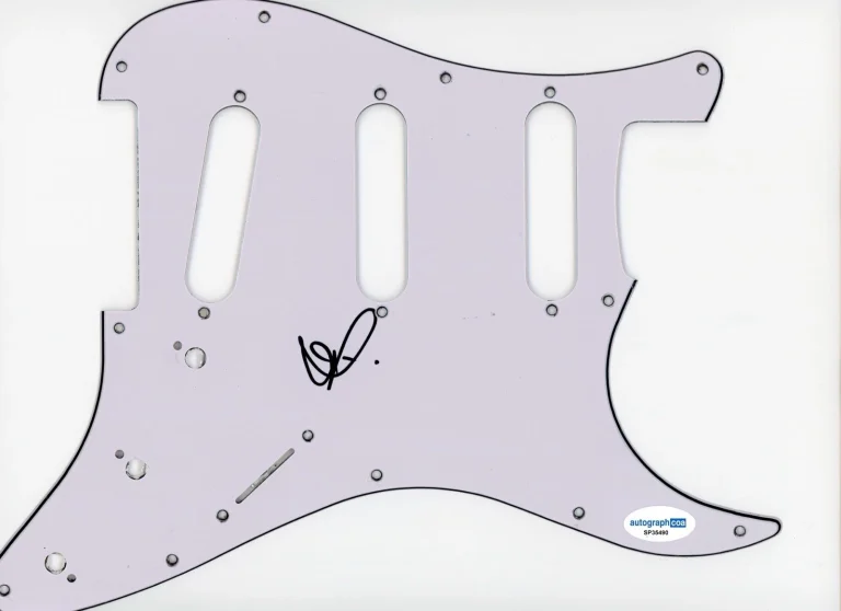 JT WOODRUFF HAWTHORNE HEIGHTS SIGNED AUTOGRAPH STRAT GUITAR PICKGUARD ACOA